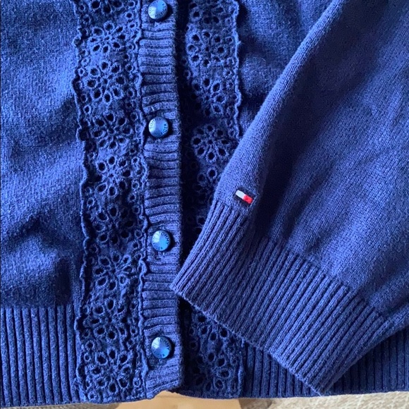 Tommy Hilfiger Navy Cardigan - Picture 2 of 6